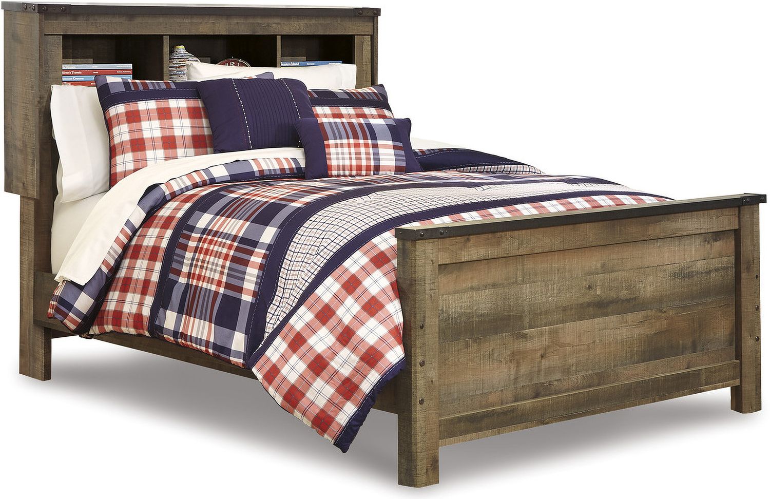 Trinell Brown Full Bookcase Headboard Only B44665