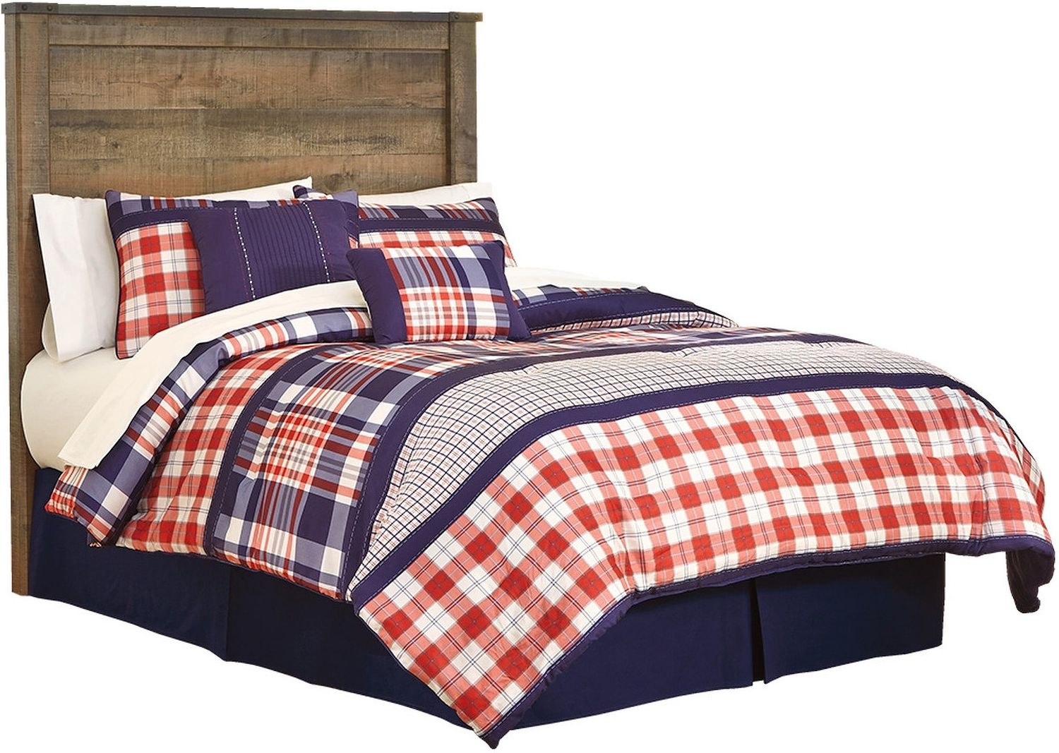 Trinell Brown Full Panel Headboard Only B44687