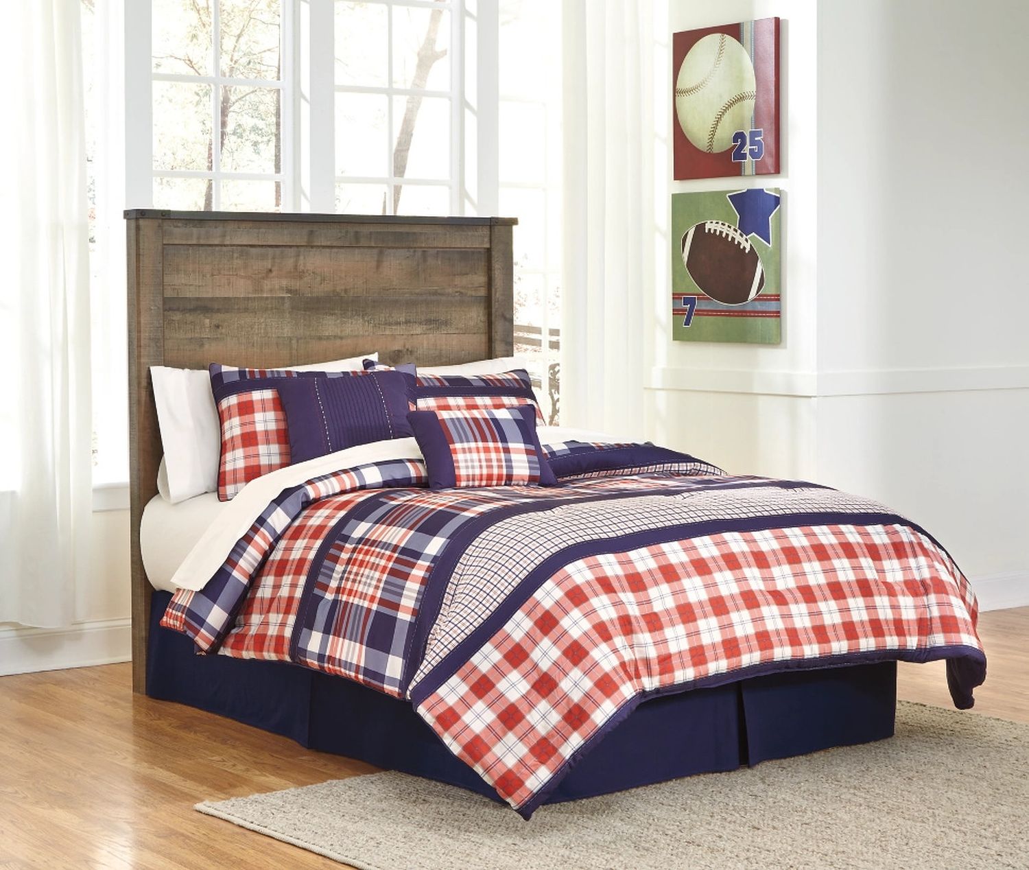 Trinell Brown Full Panel Headboard Only B44687