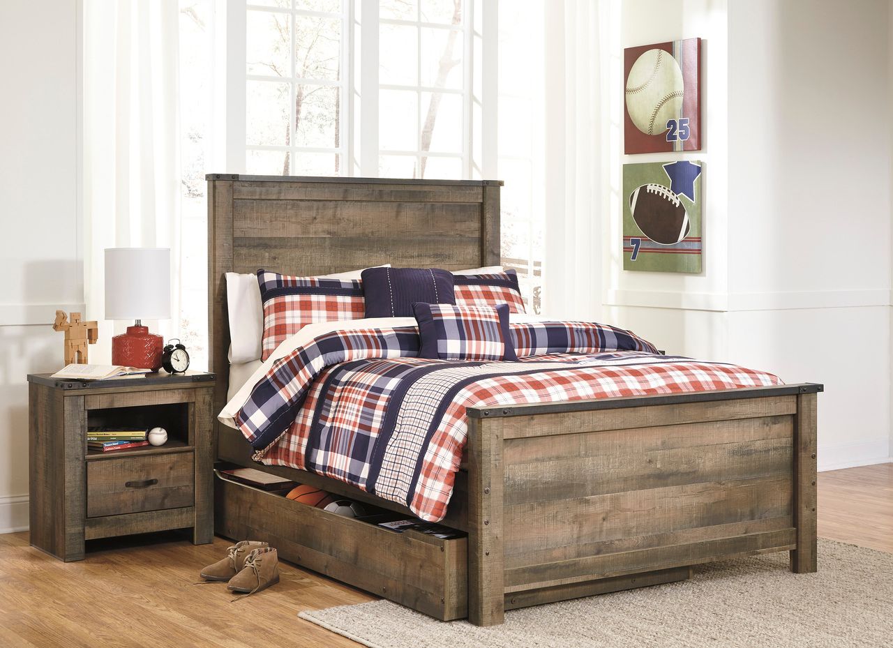 Trinell Brown Full Panel Headboard Only B44687