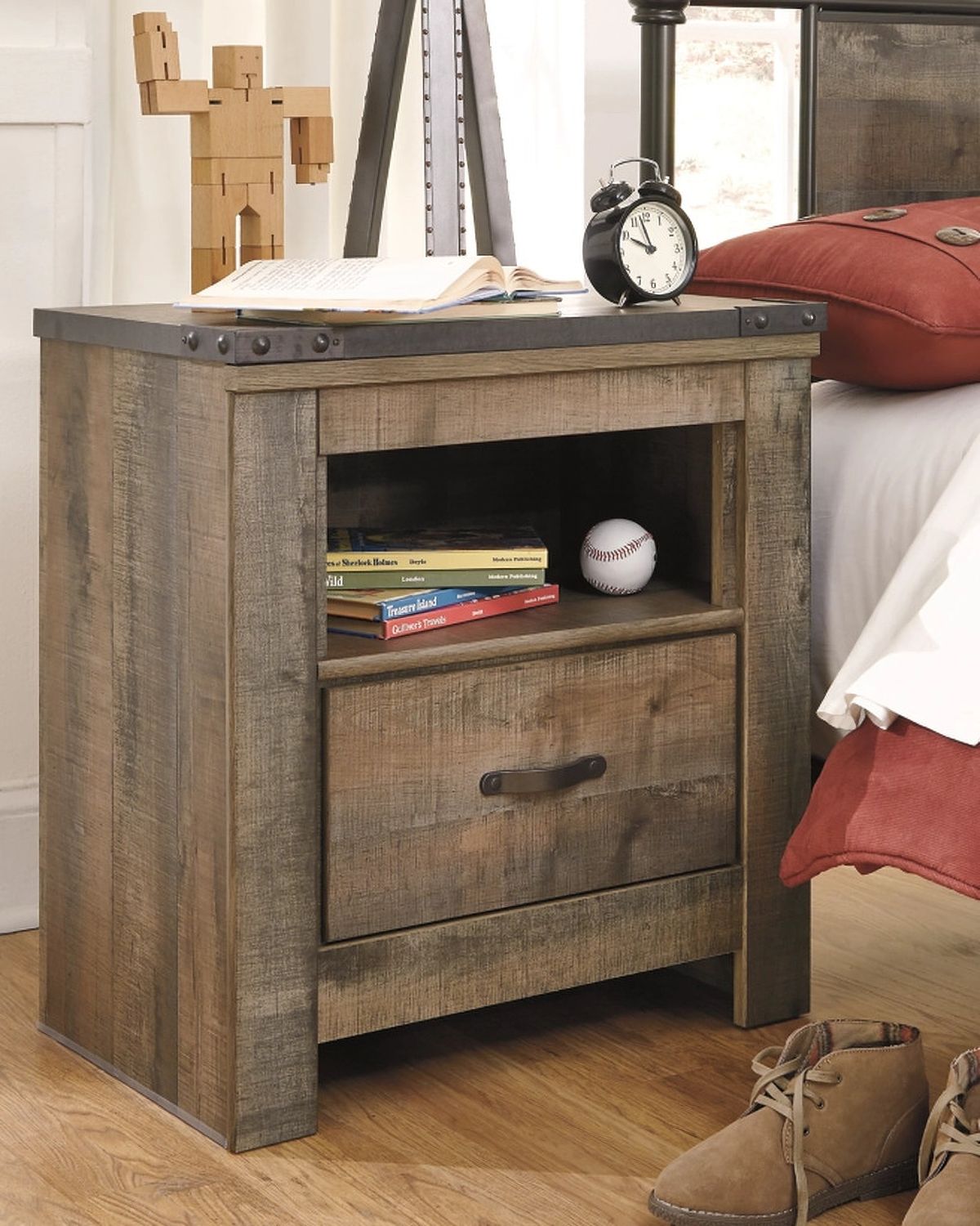 Trinell Brown One Drawer Night Stand B44691