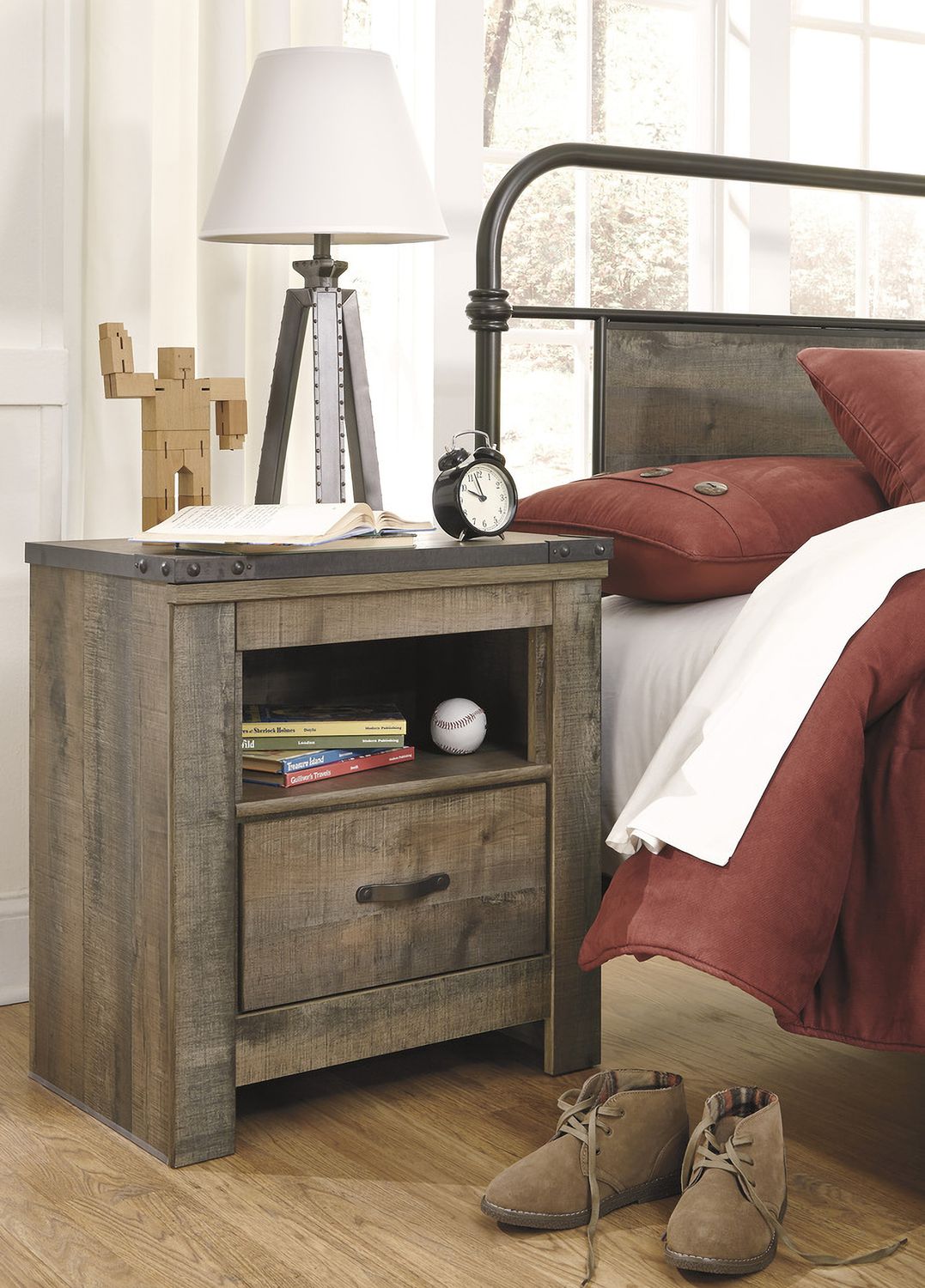 Trinell Brown One Drawer Night Stand B44691