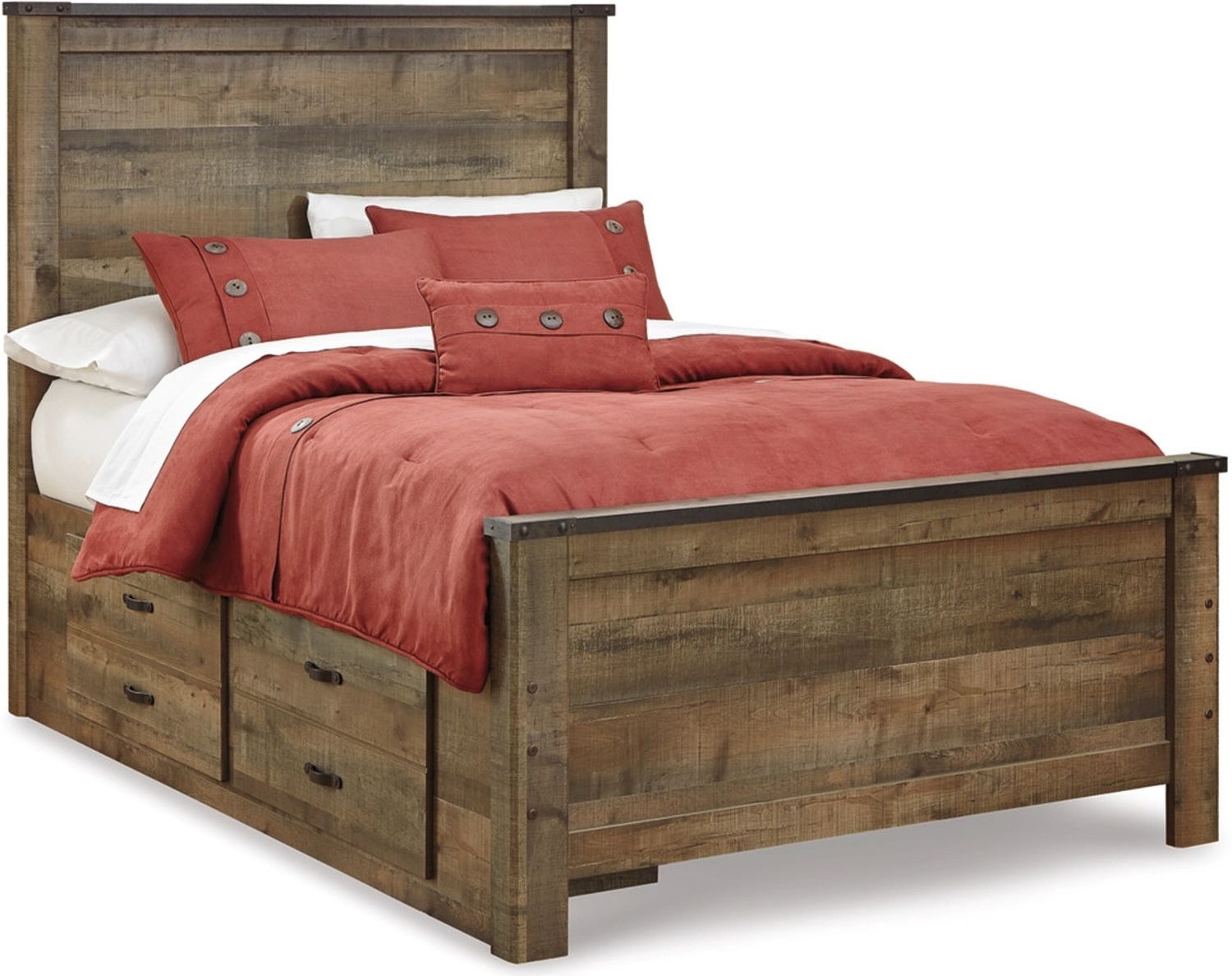 Trinell Brown Full Storage Panel Bed B446B10