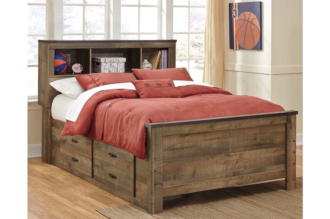 Trinell Brown Full Storage Panel Bed B446B10