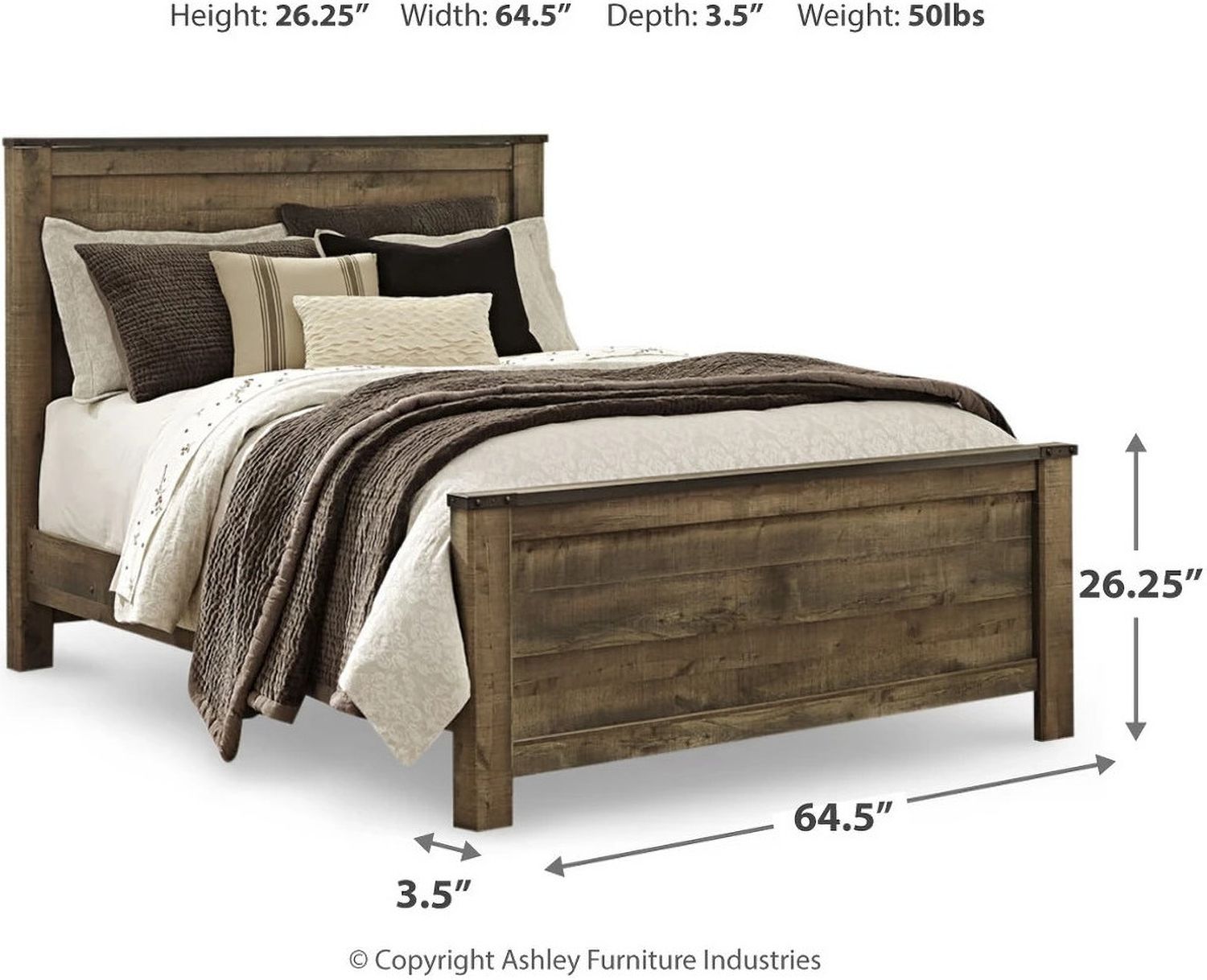 Trinell Brown Queen Panel Bed B446B11