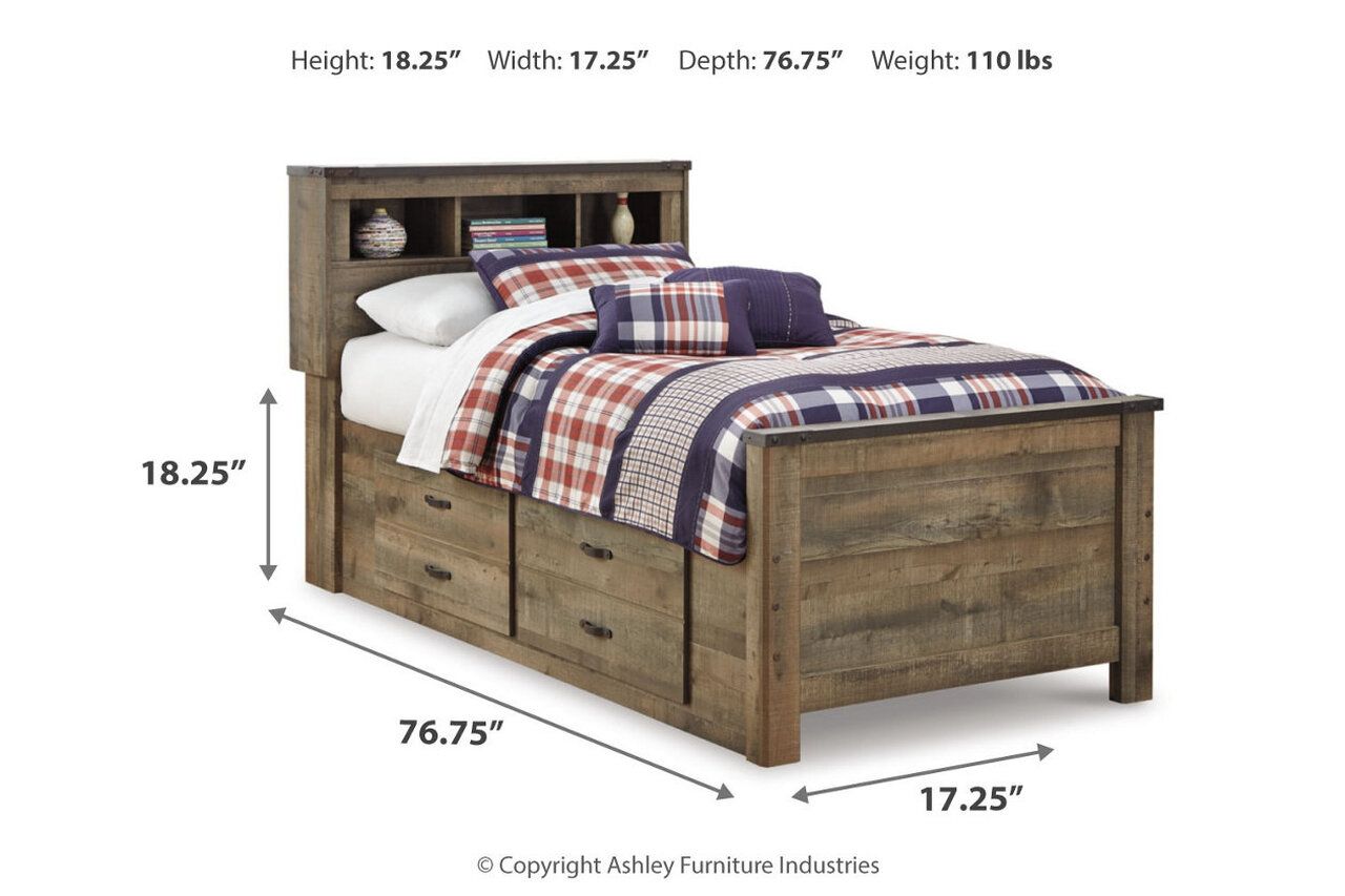 Trinell Brown Twin Panel Storage Bed B446B15