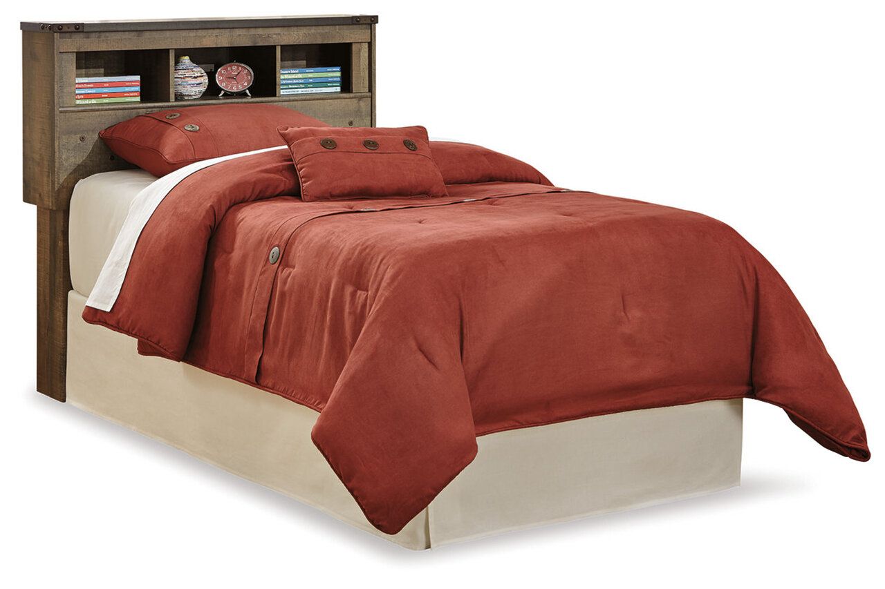 Trinell Brown Twin Bookcase Storage Bed B446B17