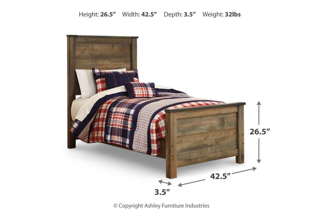 Trinell Brown Twin Bookcase Storage Bed B446B17