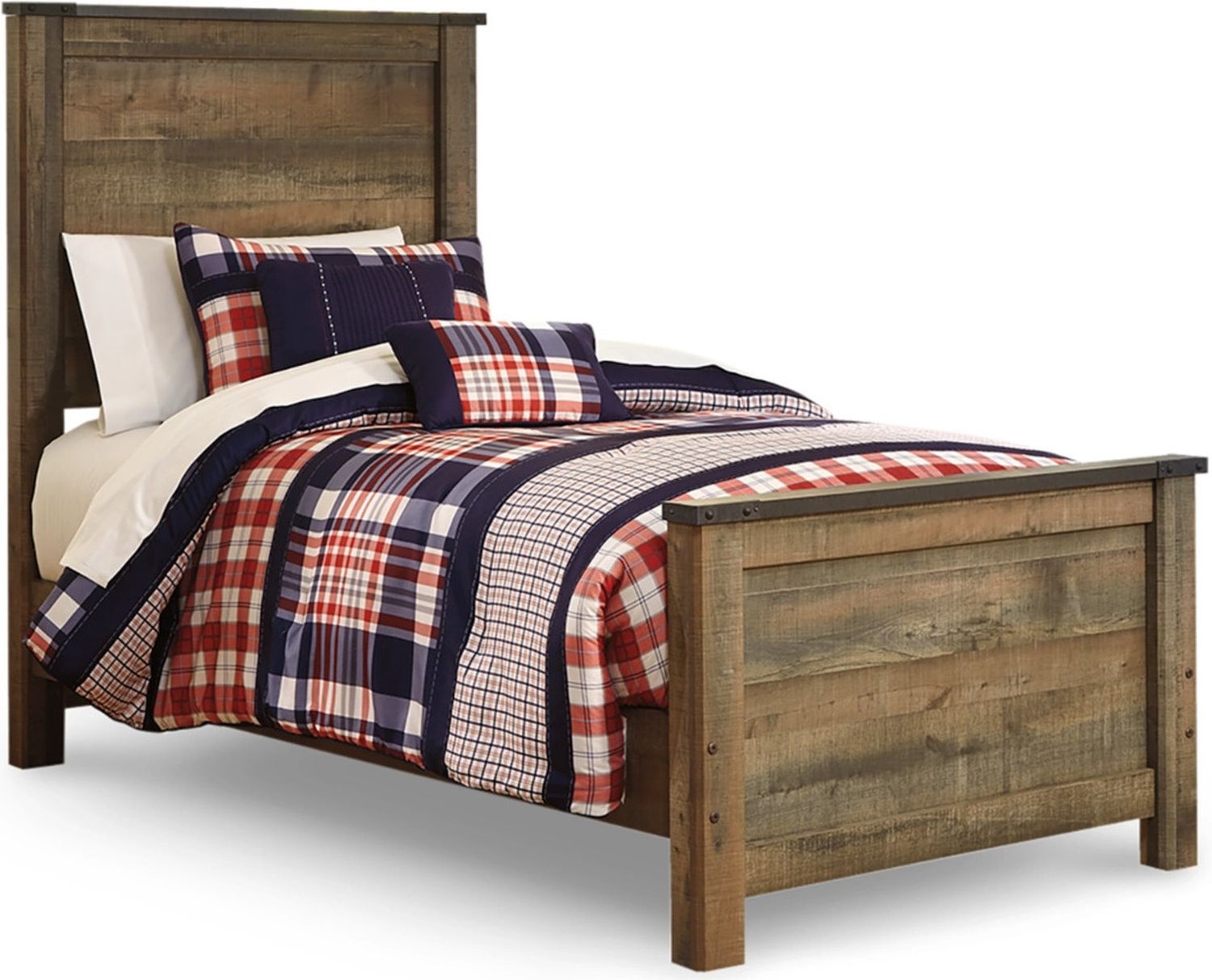 Trinell Brown Twin Panel Bed B446B2