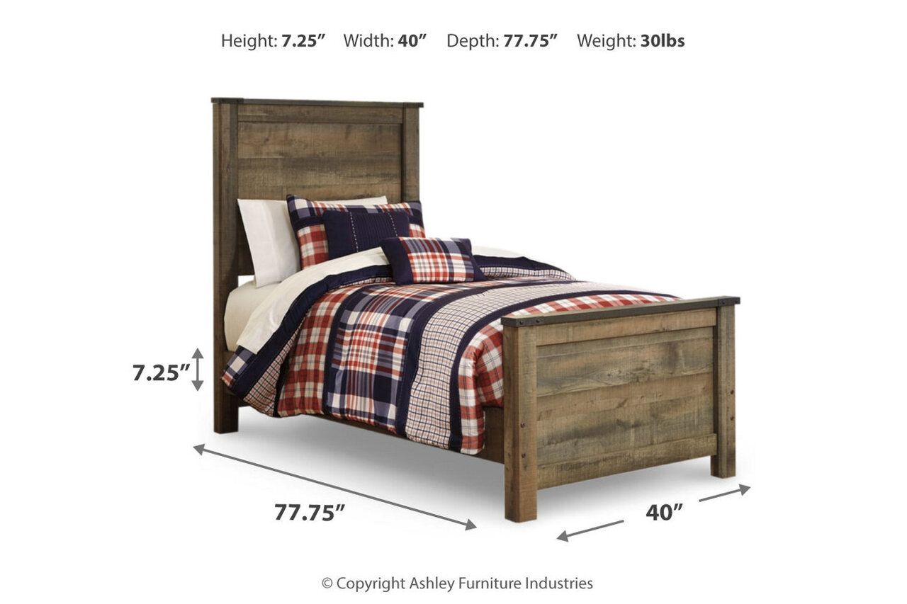 Trinell Brown Twin Panel Bed B446B2