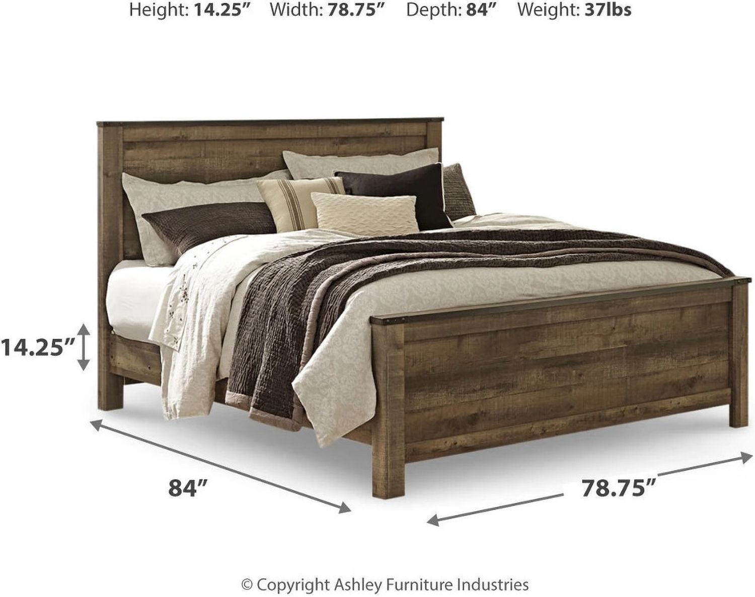 Trinell Brown King Panel Bed B446B23