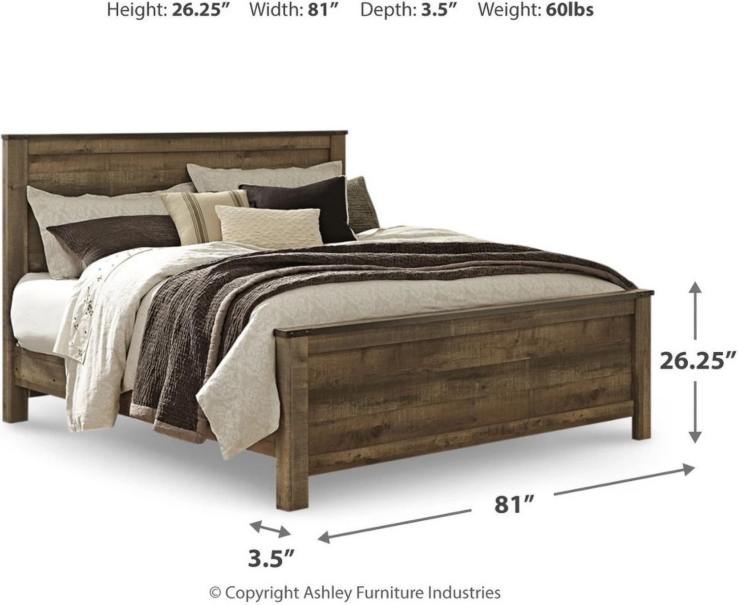 Trinell Brown King Panel Bed B446B23