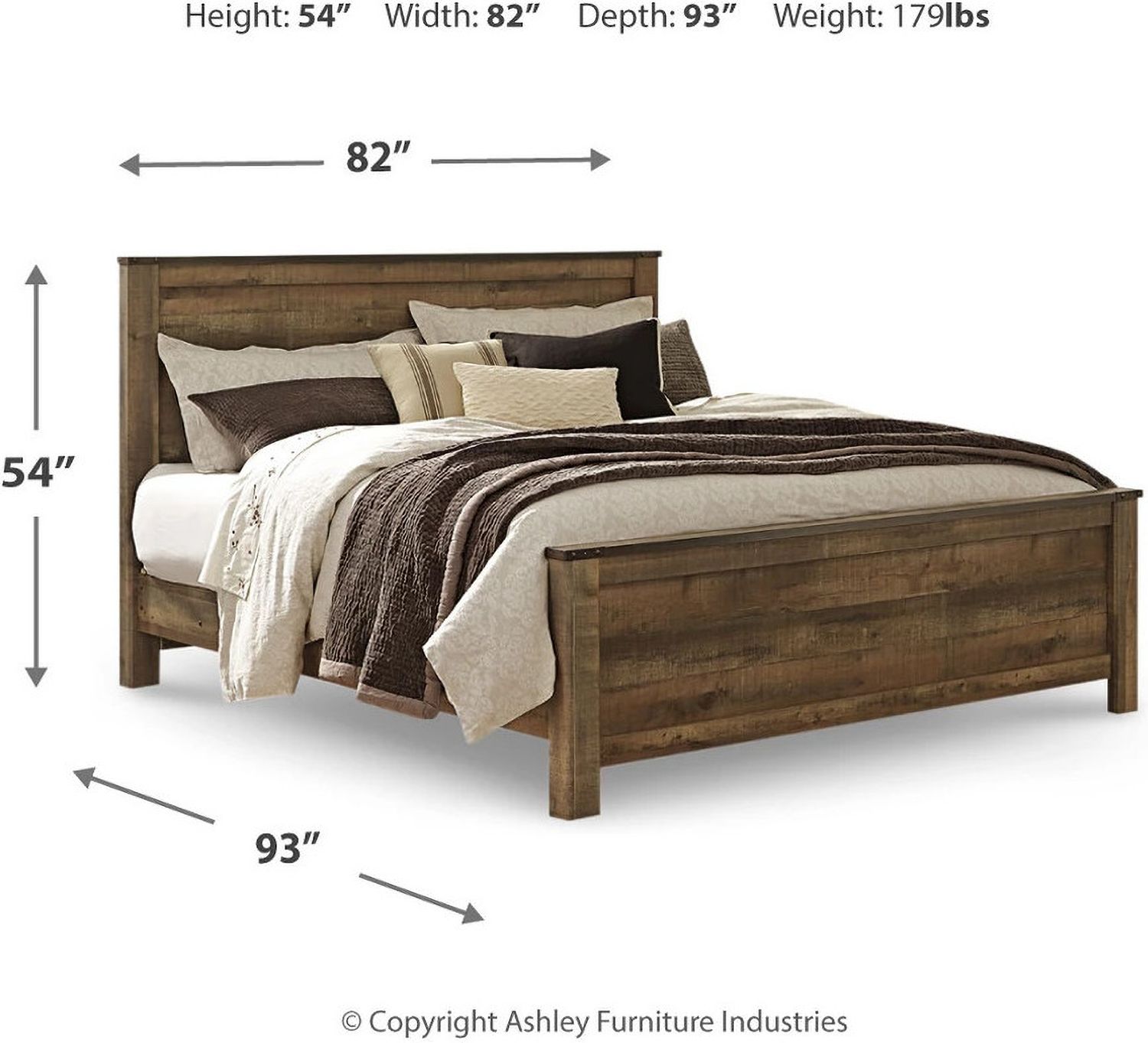 Trinell Brown King Panel Bed B446B23
