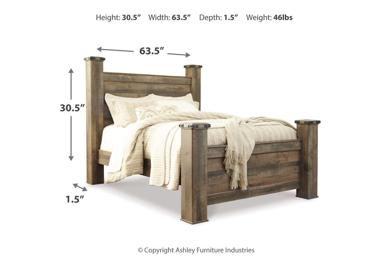 Trinell Poster Bed Queen B446B40