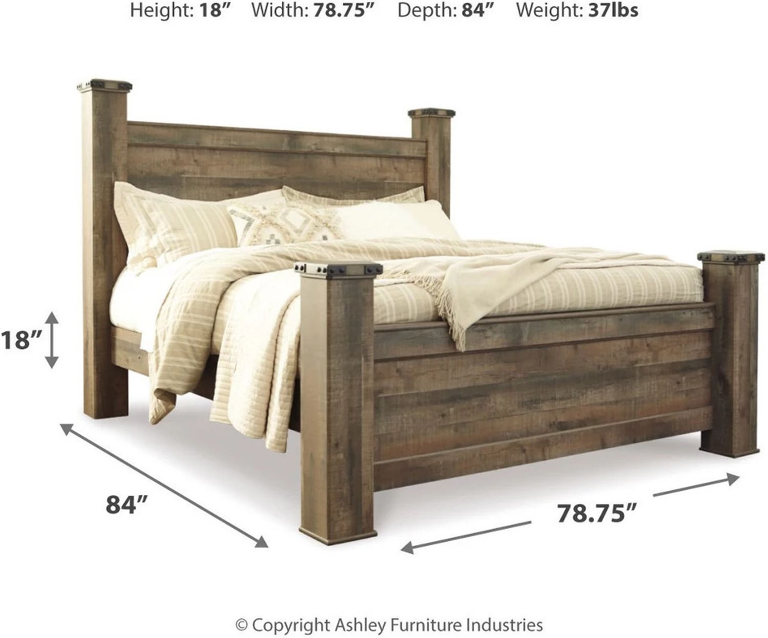 Trinell Poster Bed King B446B45