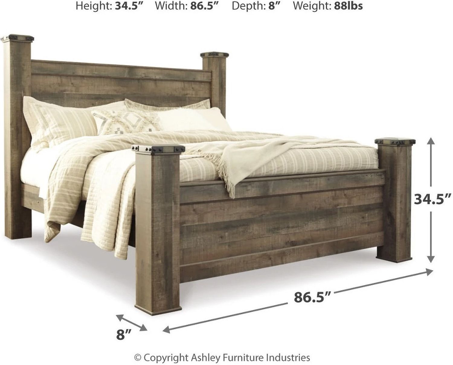 Trinell Poster Bed King B446B45