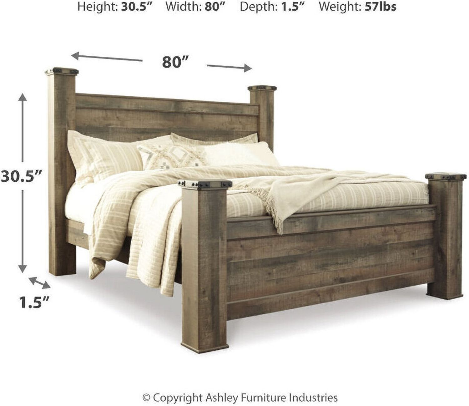 Trinell Poster Bed King B446B45