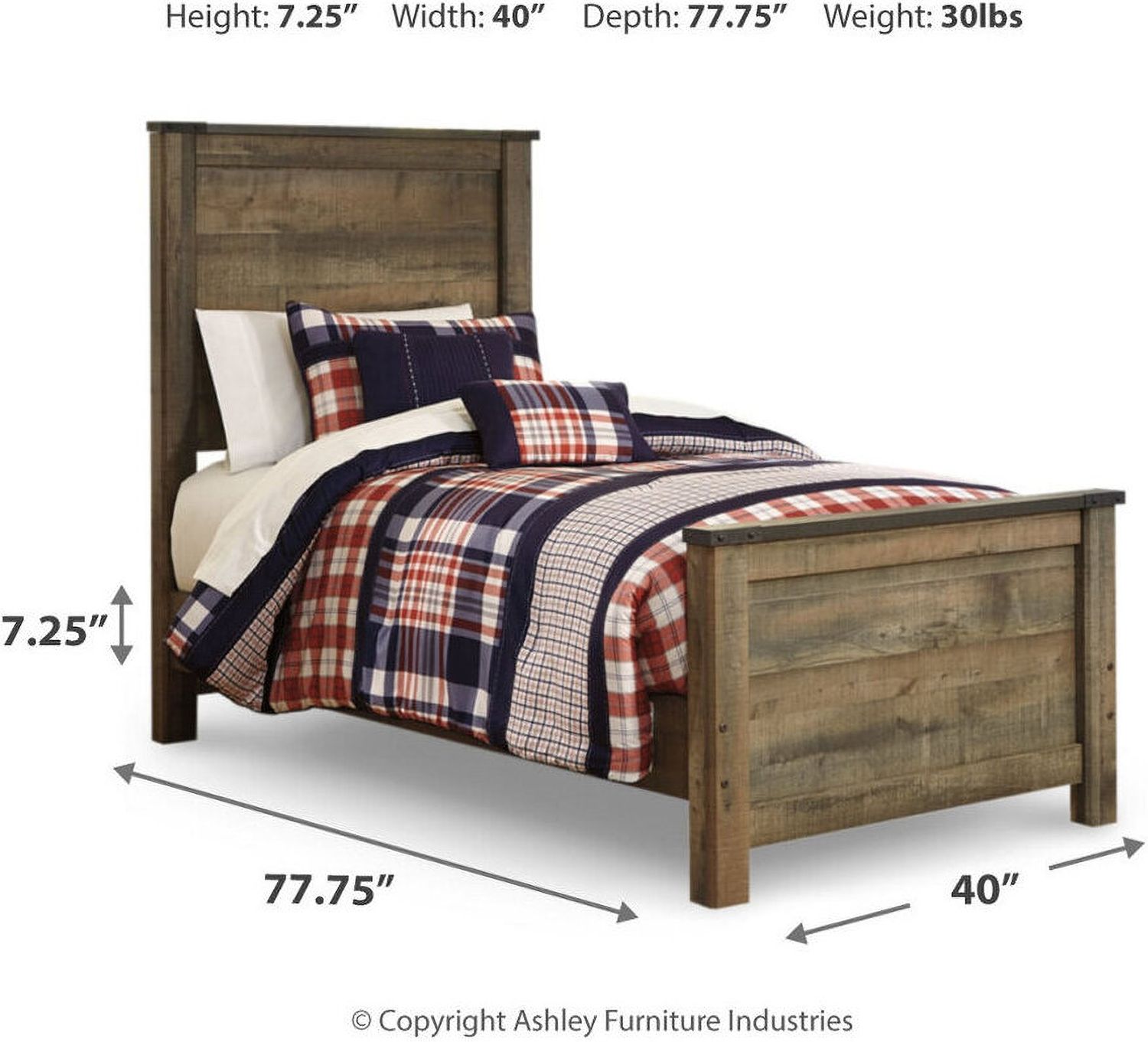 Trinell Brown Twin Storage Panel Bed B446B8