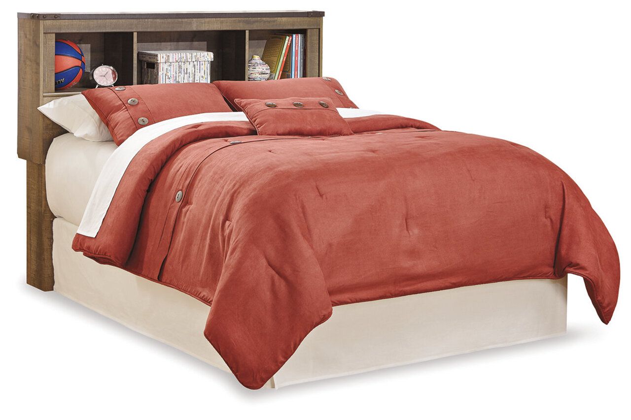 Trinell Full Bookcase Panel Bed In Brown B446B87