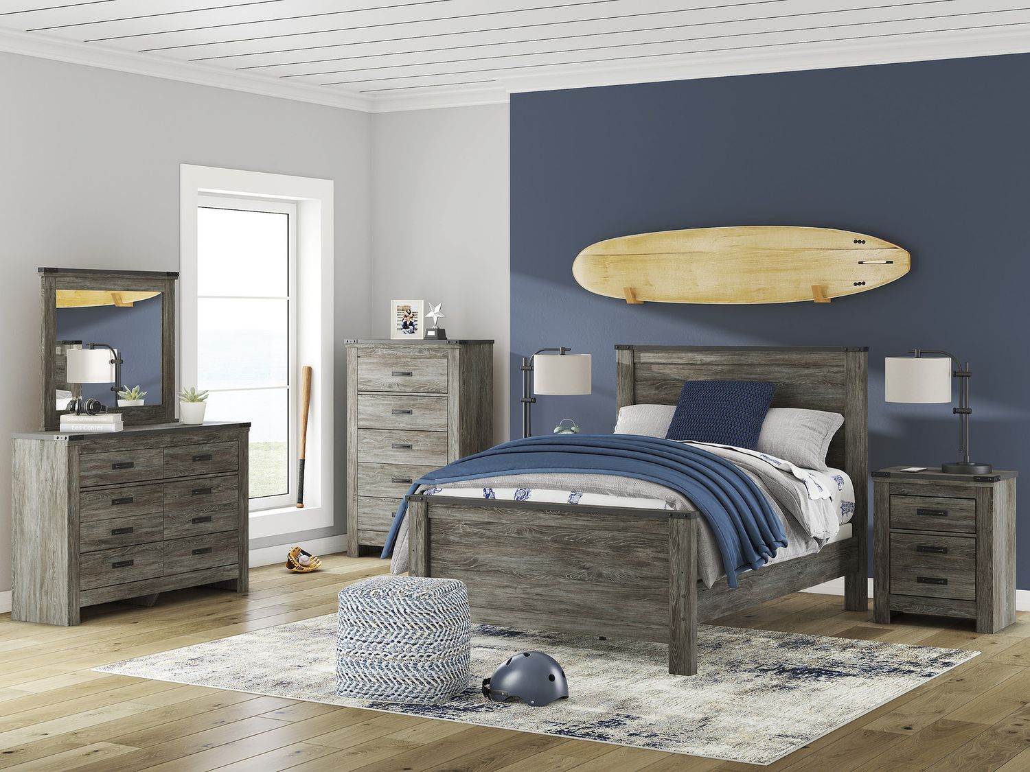Frandern Chest of Drawers In Gray B448046