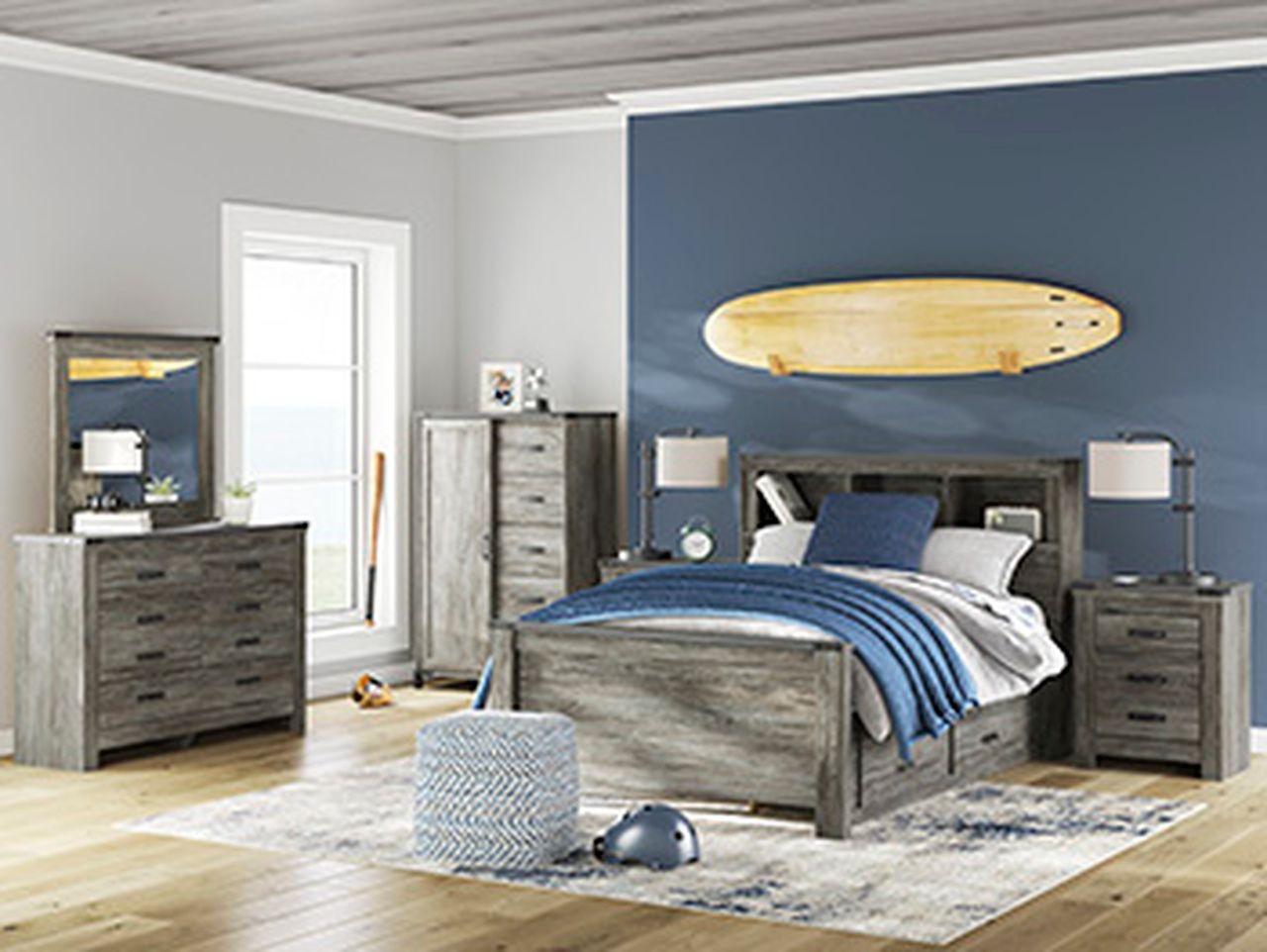 Frandern Dressing Chest In Gray B448048