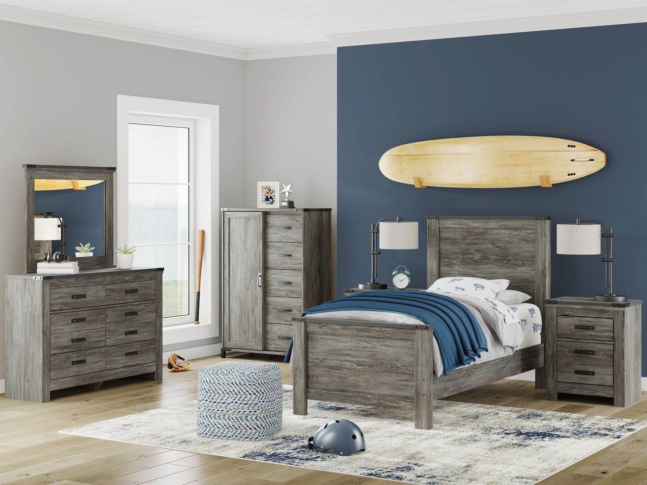 Frandern Dressing Chest In Gray B448048