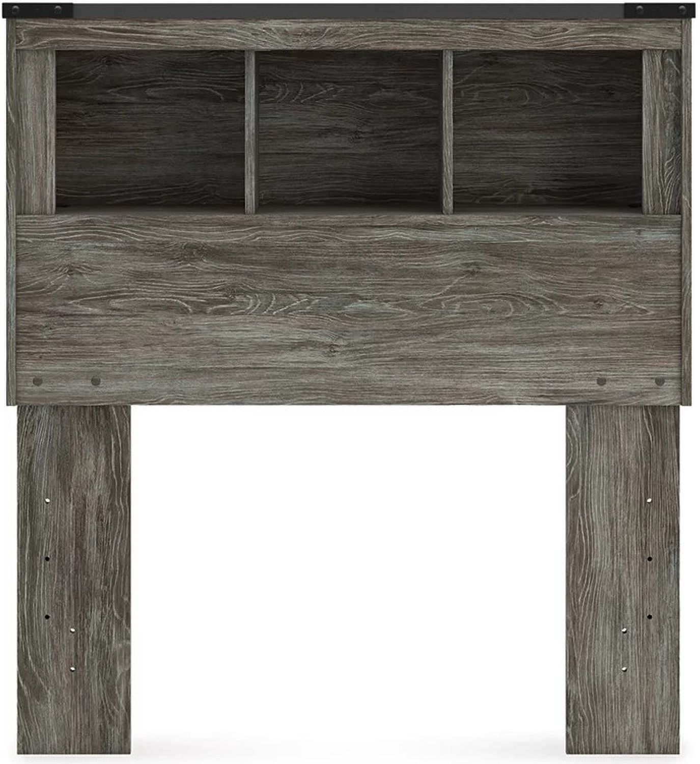 Frandern Twin Bookcase Headboard In Gray B448063