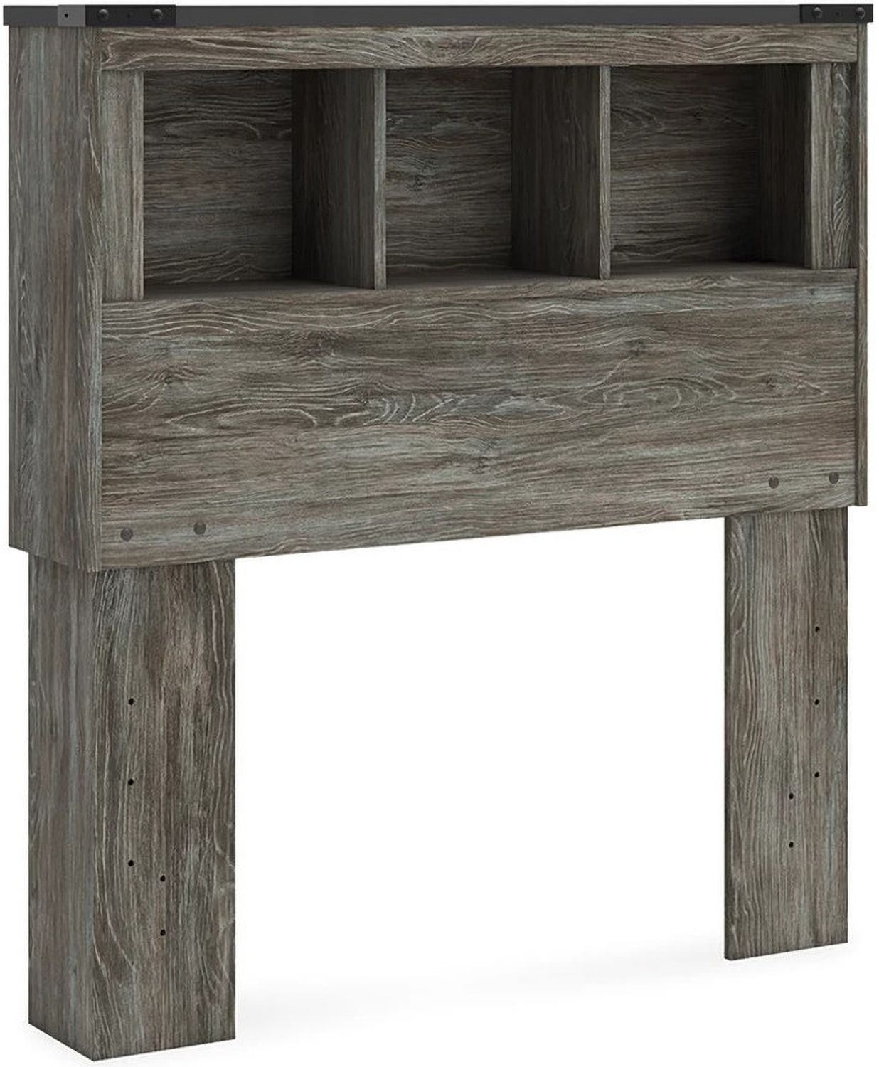 Frandern Twin Bookcase Headboard In Gray B448063