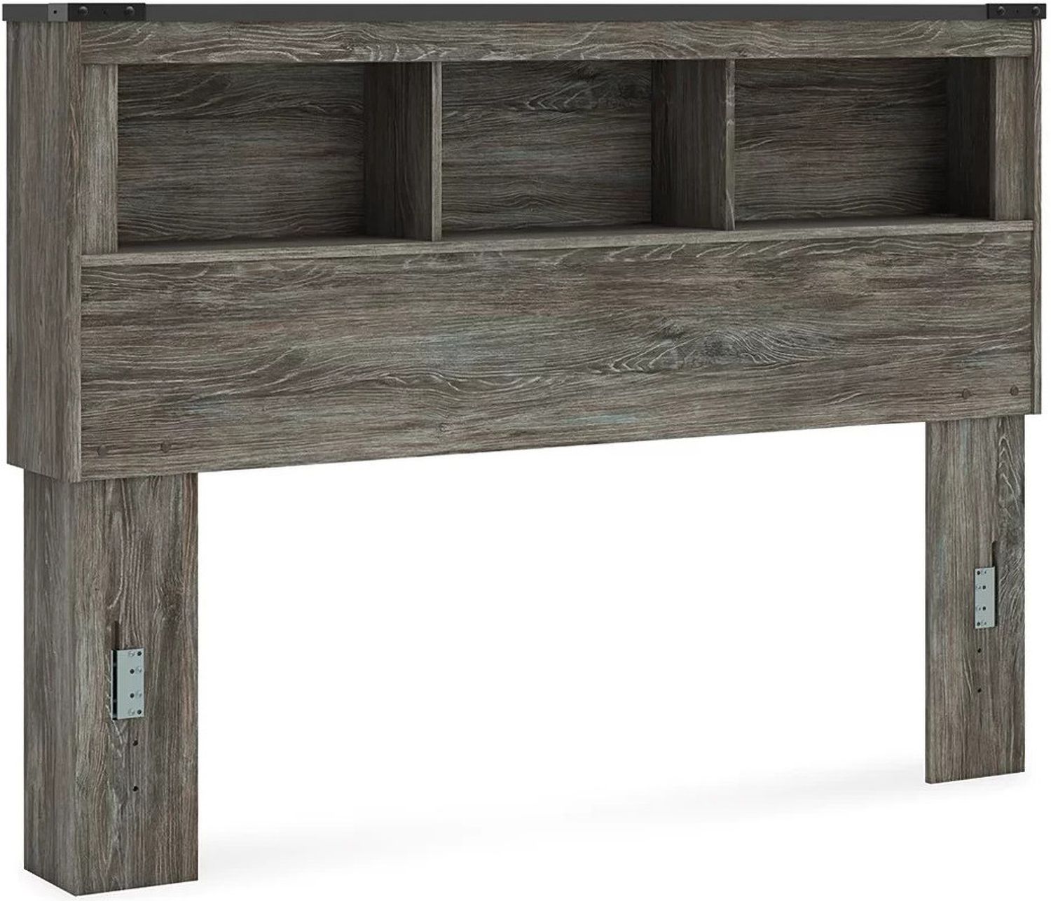 Frandern Queen Bookcase Headboard In Gray B448065