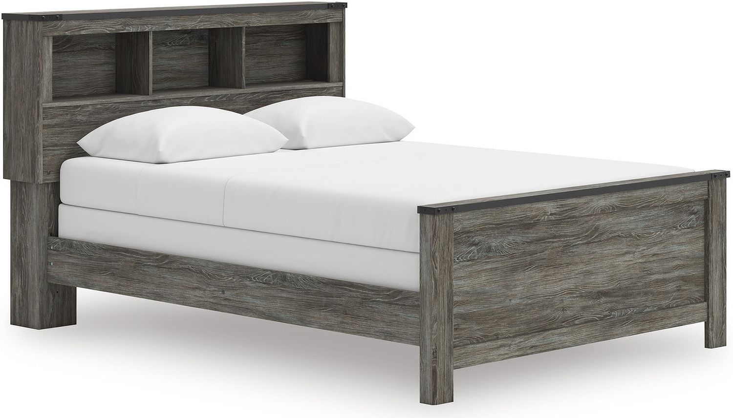 Frandern Queen Bookcase Headboard In Gray B448065