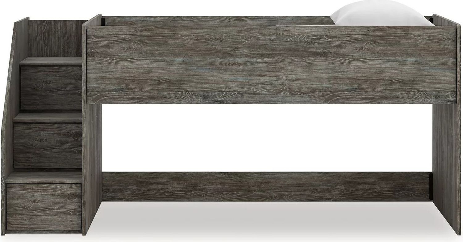 Frandern Twin Loft Bed In Gray B4480B12