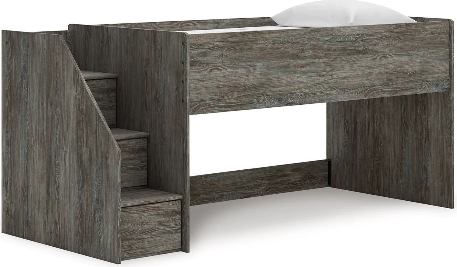 Frandern Twin Loft Bed In Gray B4480B12