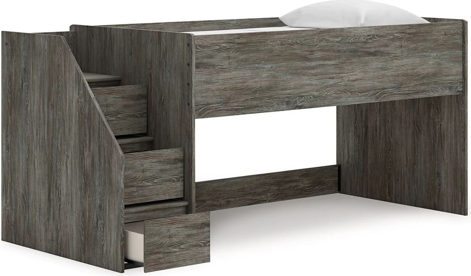 Frandern Twin Loft Bed In Gray B4480B12