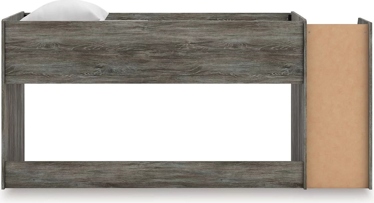 Frandern Twin Loft Bed In Gray B4480B12
