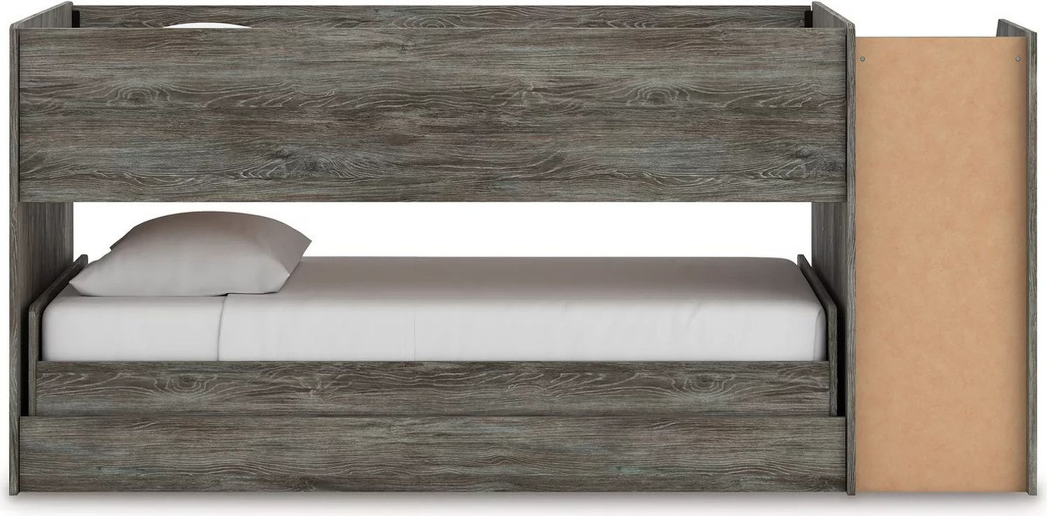Frandern Twin over Twin Loft Bed In Gray B4480B13
