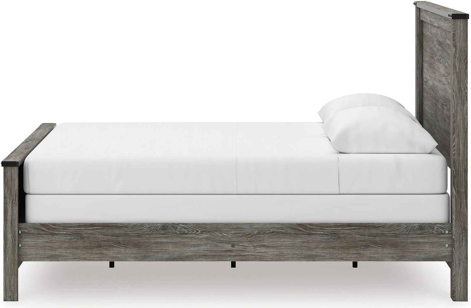 Frandern Twin Panel Bed In Black and Gray B4480B17