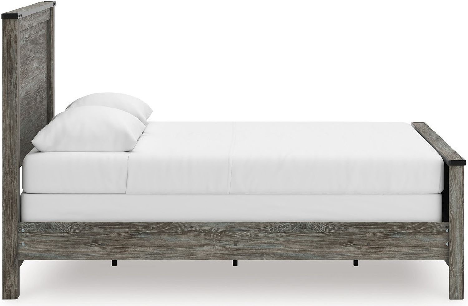 Frandern Twin Panel Bed In Black and Gray B4480B17