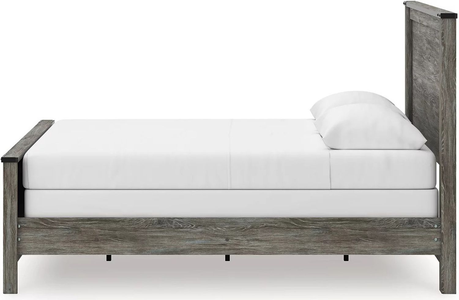 Frandern Queen Panel Bed In Black and Gray B4480B21