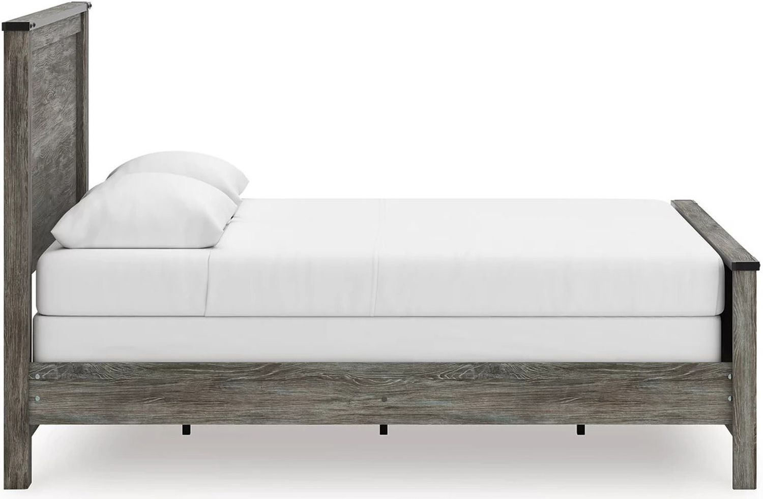 Frandern Queen Panel Bed In Black and Gray B4480B21