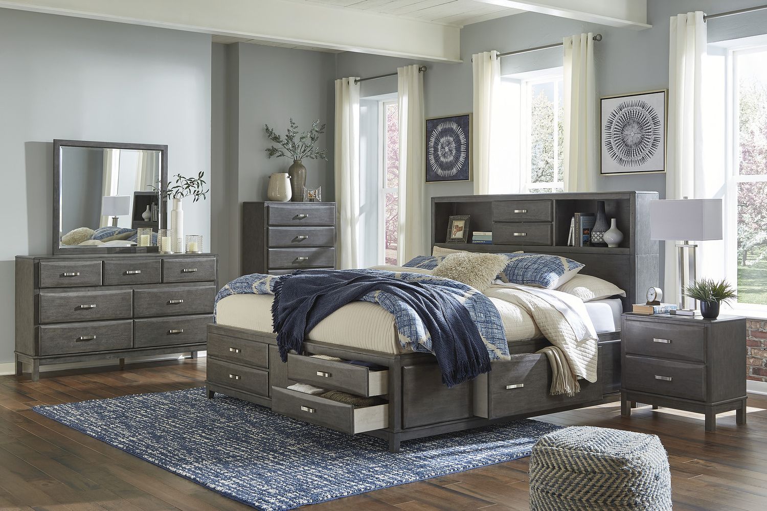 Caitbrook Gray Bedroom Mirror B47636