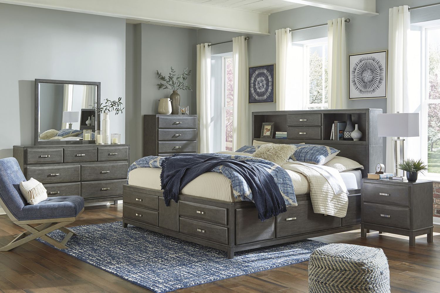 Caitbrook Gray Bedroom Mirror B47636