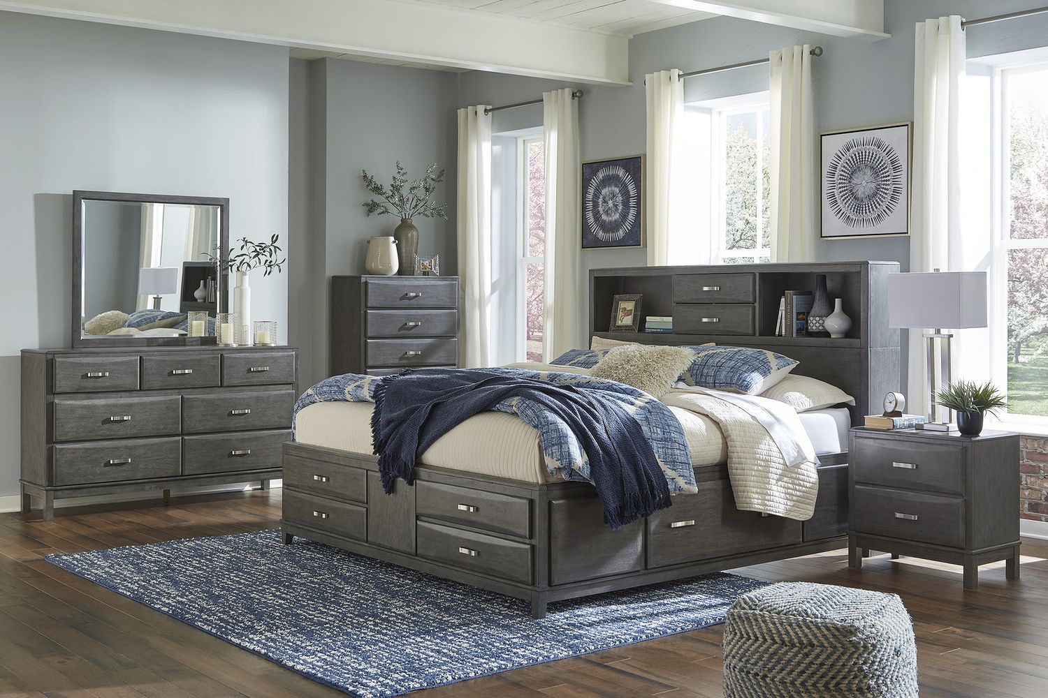 Caitbrook Gray Bedroom Mirror B47636