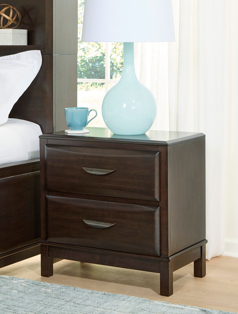 Vanmore Nightstand In Dark Brown B47992