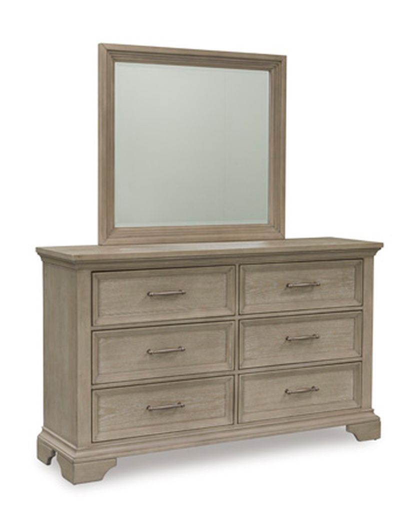 Vallardia Bedroom Mirror In Grayish Brown B48636