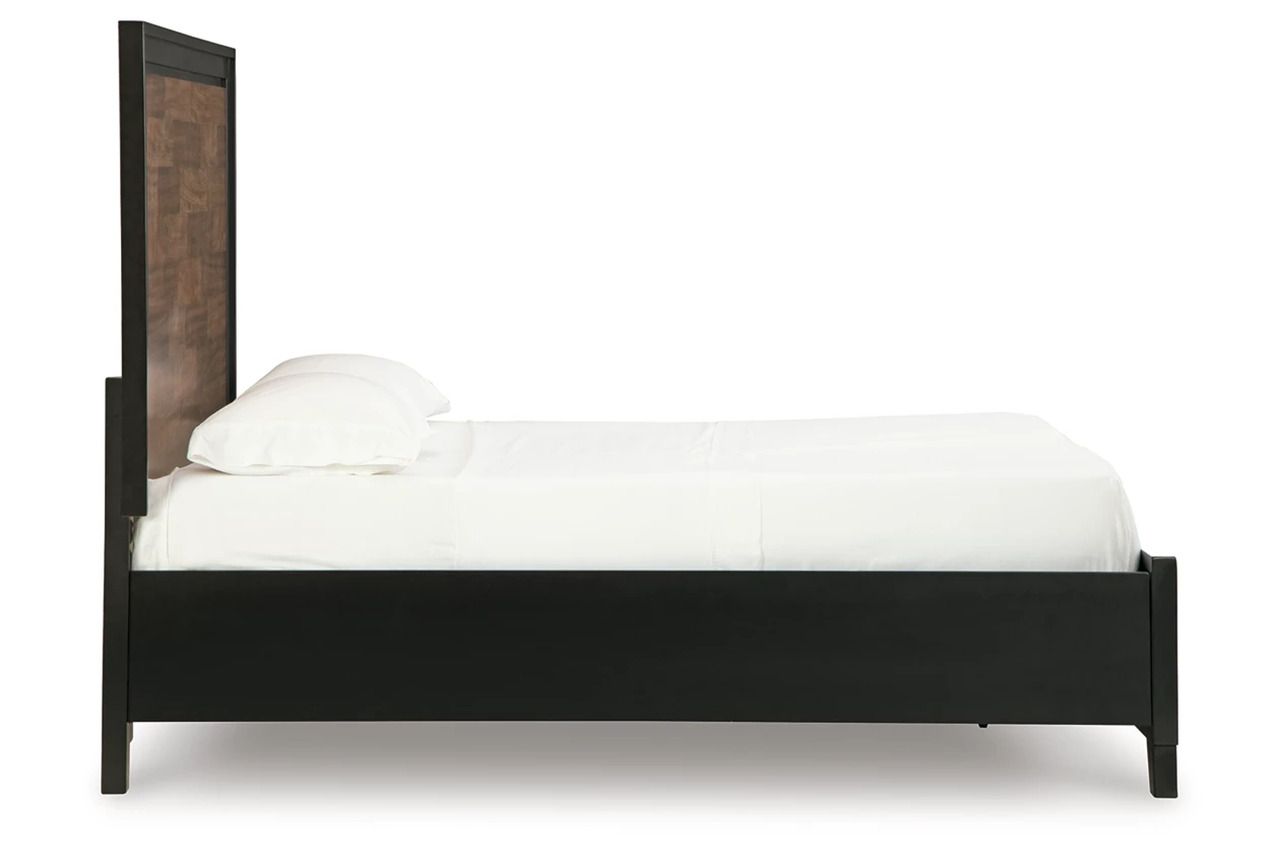 Kraeburn California King Panel Storage Bed In Brown and Black B496B13