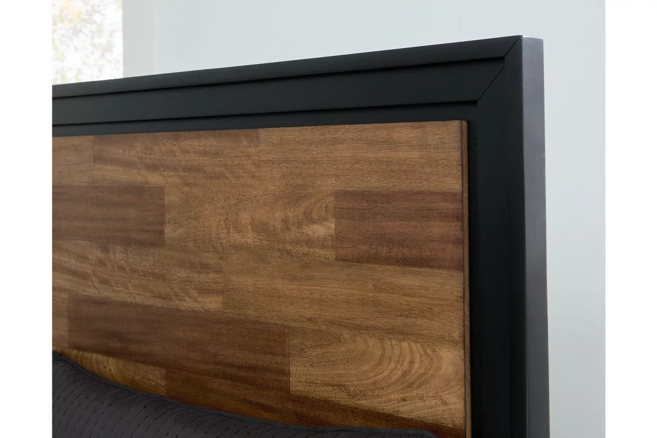 Kraeburn California King Panel Storage Bed In Brown and Black B496B13