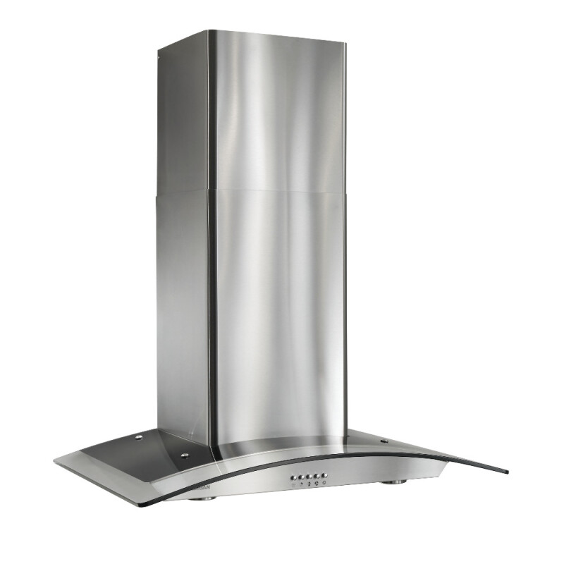 30-Inch Arched Glass Wall Mount Chimney Range Hood w/ Light view 4