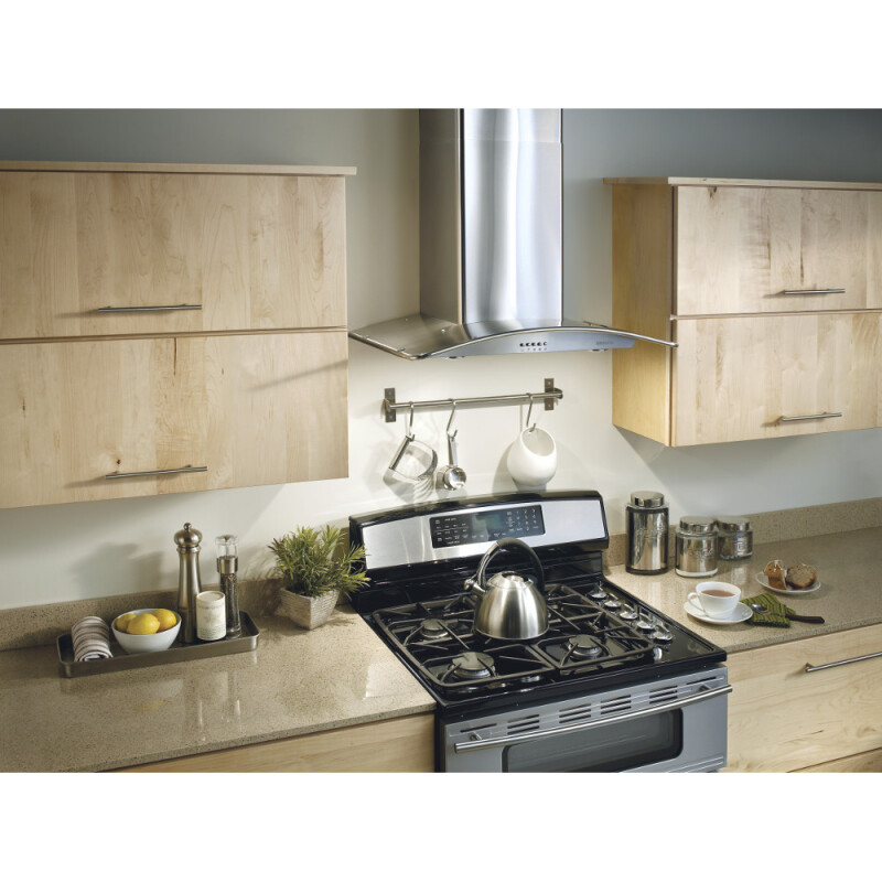 36-Inch Convertible Arched Canopy Wall-Mount Chimney Range Hood, 450 CFM B5736SS