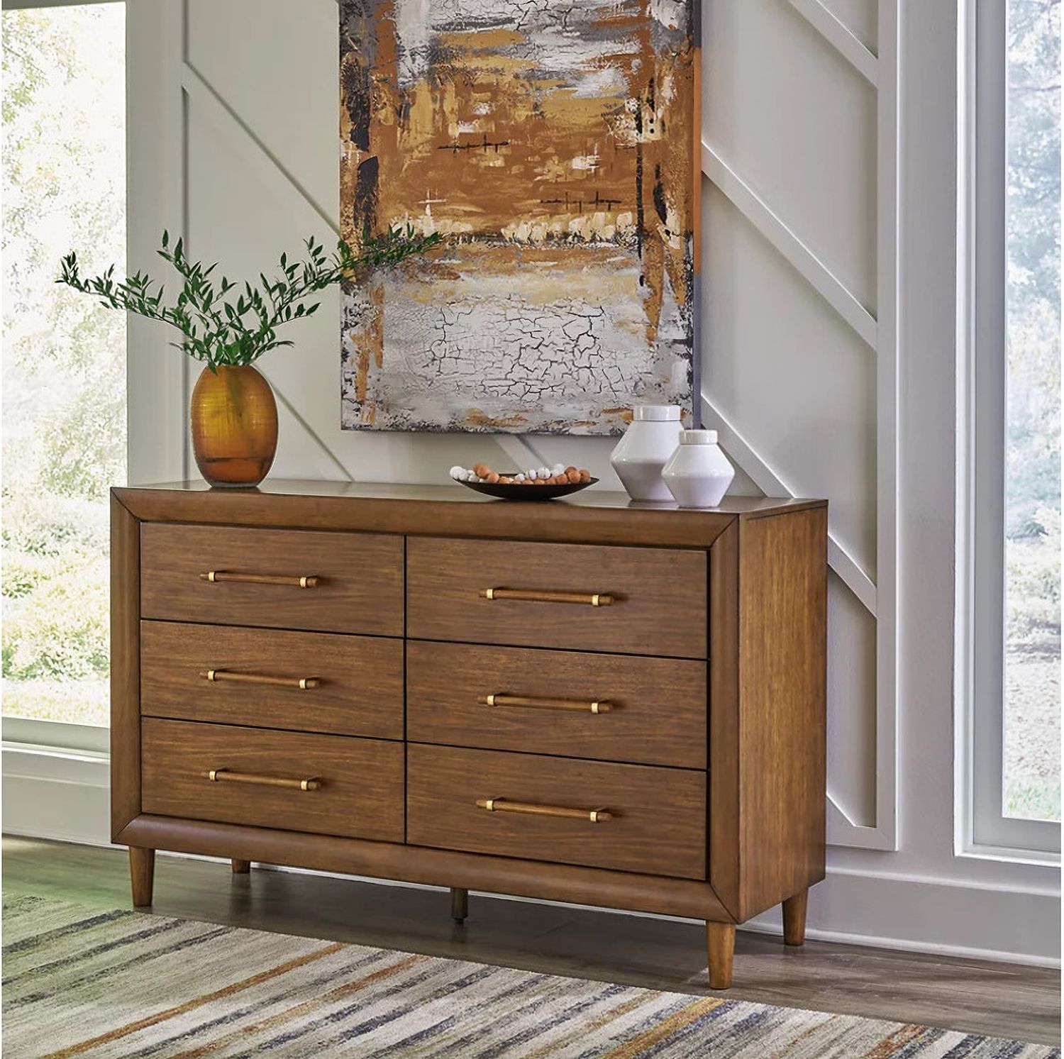 Lyncott Dresser In Brown B61531