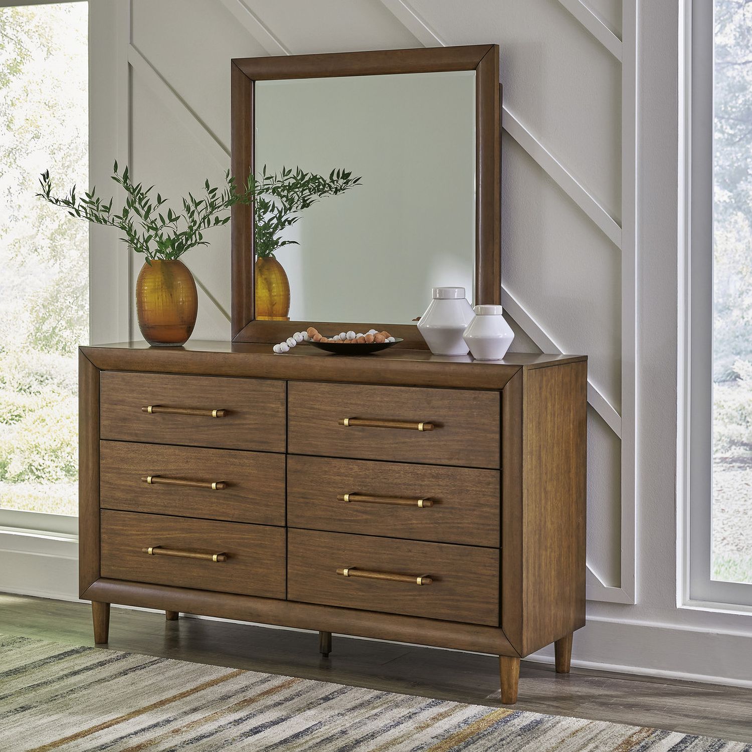 Lyncott Dresser In Brown B61531